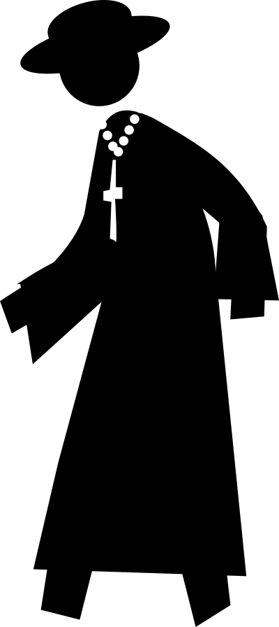 Pedestrian Monk clipart