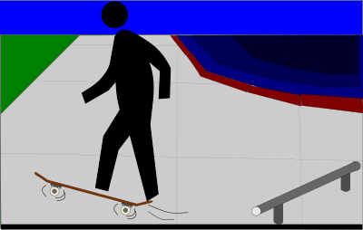 Pedestrian Ollie clipart