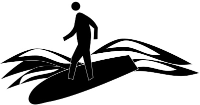 Pedestrian Surfer clipart