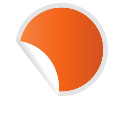 Peeling sticker clipart