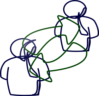 Peer to peer clipart