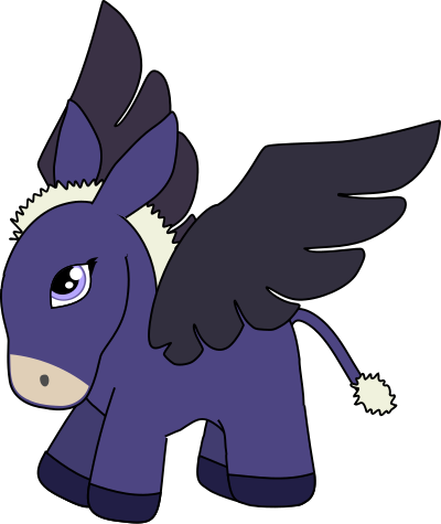 Pegasus donkey clipart
