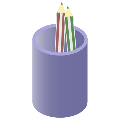 Pen stand clipart