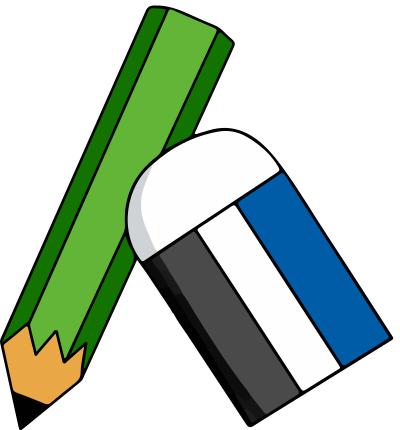Pencil and Eraser clipart