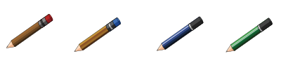 Pencil collection clipart