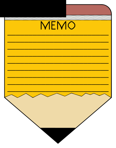 Pencil Memo clipart