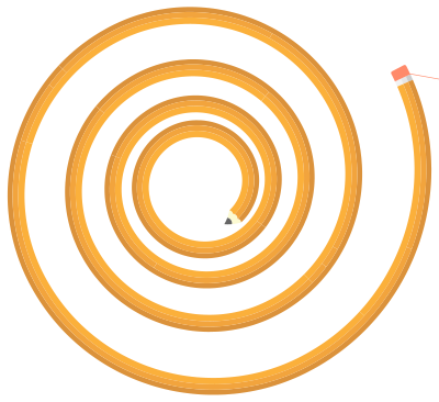 Pencil Spiral clipart