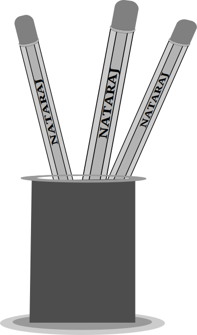 Pencil stand clipart