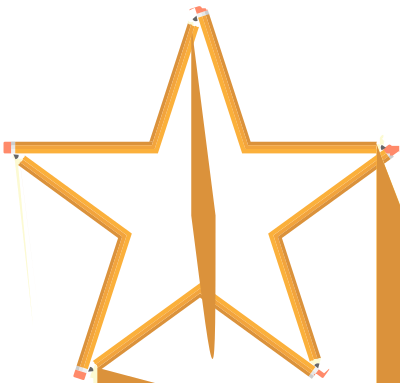 Pencil Star clipart