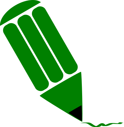 Pencil stylized Green clipart