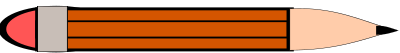 Pencil - white space reduced (sorry) clipart