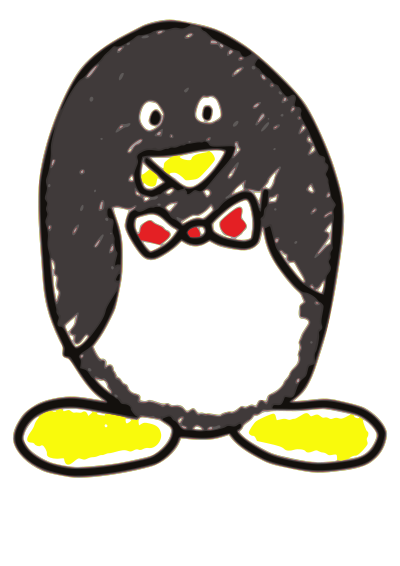 Penguin cartoon childish clipart