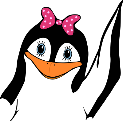 Penguin Girl clipart