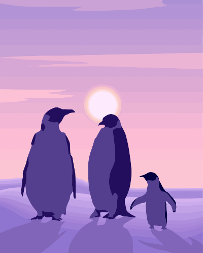 Penguins 3 clipart