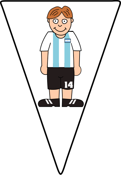 Pennant argentina soccer clipart