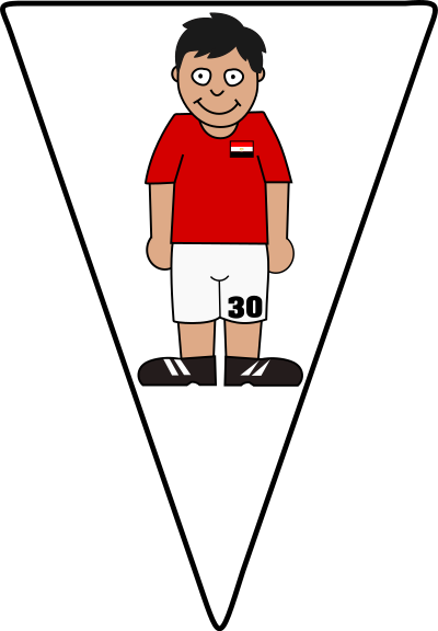 Pennant egypt soccer clipart