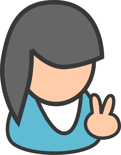 People biz - female cyan clipart