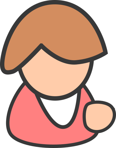 People biz - female pink clipart