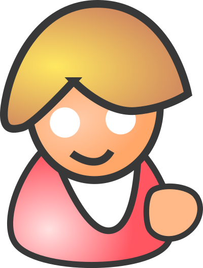 People biz - female smile clipart