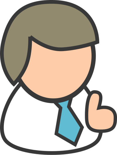 People biz - male blue 2 clipart