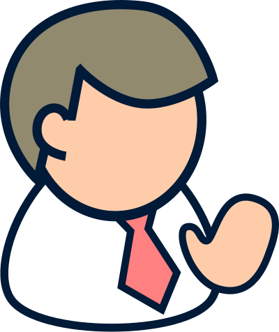 People biz - male pink clipart