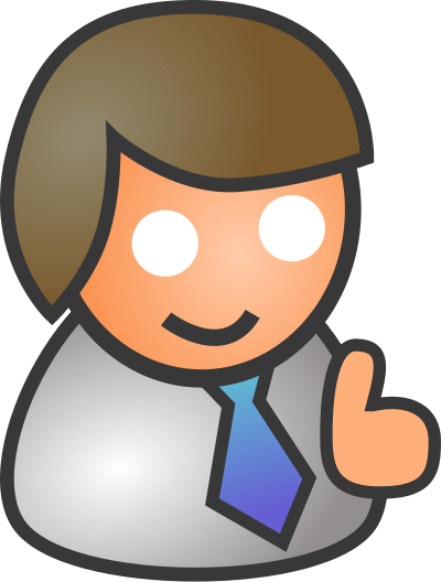 People biz - male smile clipart