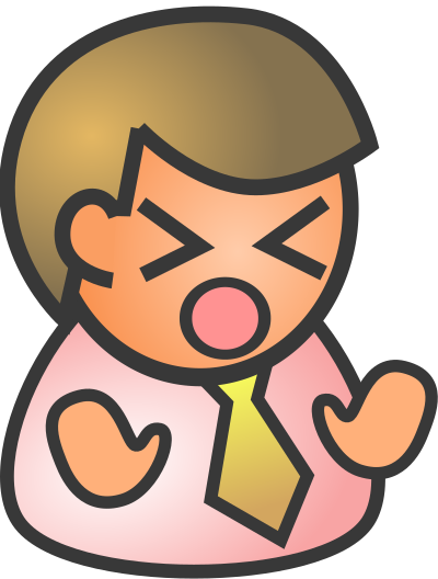 People biz2 - male sad clipart