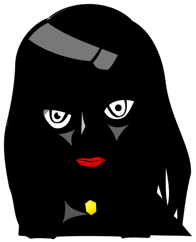 People faces girl clipart