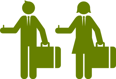 People Hitchhiking clipart