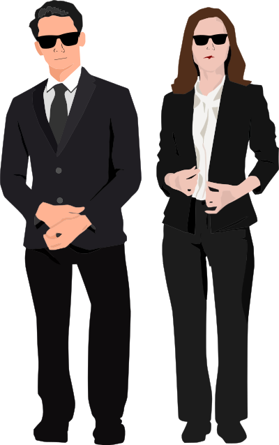 People In Black clipart