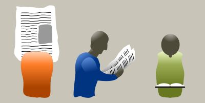 People reading clipart