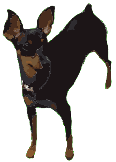 Pepper, MinPin, MiniaturePinscher, dog, king of toys, clipart