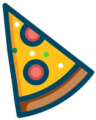 Pepperoni pizza clipart