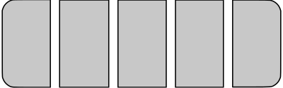 Performance scale gray full 5 out of 5 clipart