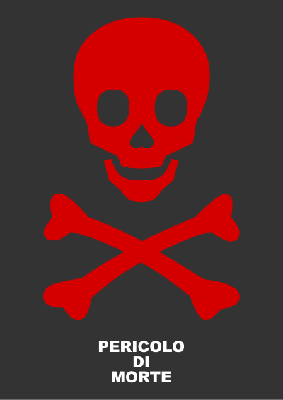 PERICOLO DI MORTE clipart