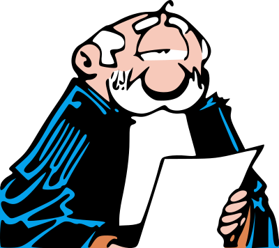 Permission from the Judge clipart