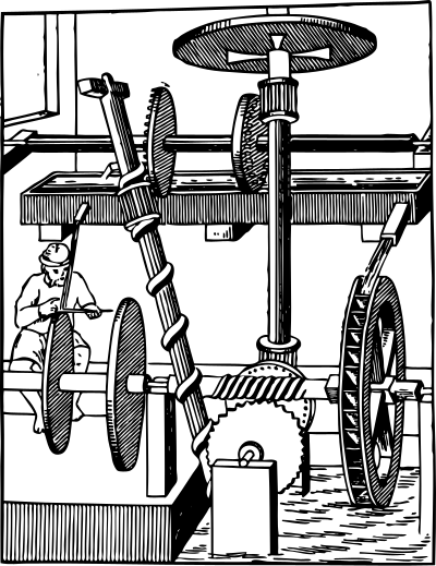 Perpetual motion device using water clipart