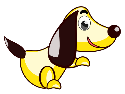 Perro Amarillo clipart