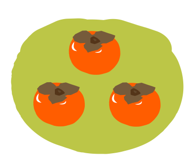 Persimmon-kaki-柿 clipart