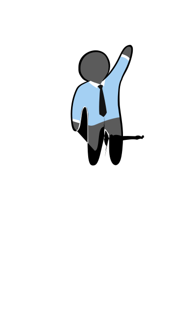 Person in a tie clipart