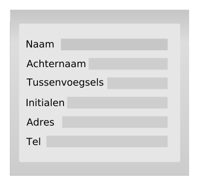 Personal information dutch clipart