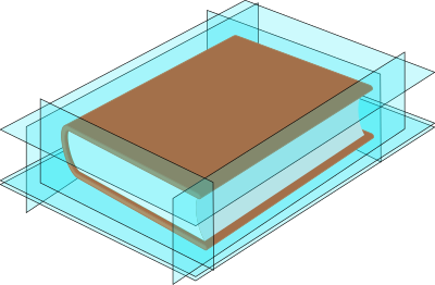 Perspective book with limits clipart