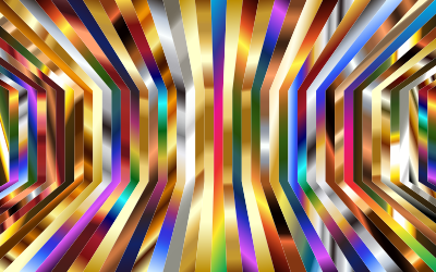 Perspective Psychedelic Vertical Stripes clipart