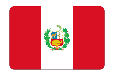 Peru flag (bevelled) clipart