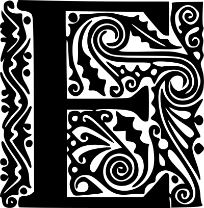 Peter Behrens Alphabet 1908 (E) clipart