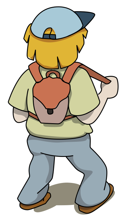 Petit randonneur - Little hiker clipart