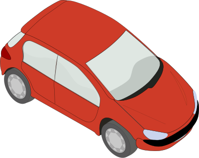 Peugeot206red clipart