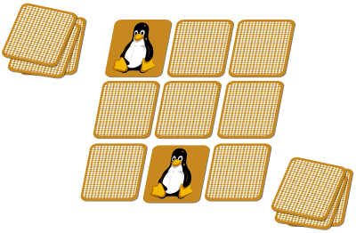 Pexeso card game clipart