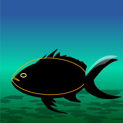 Pez dorado (gold fish) clipart