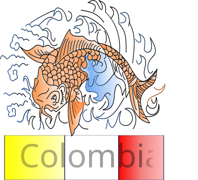 Pez Koi colombiano clipart